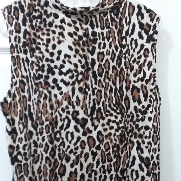 Karl Lagerfeld Leopard Print Blouse - no sleeves - Picture 3 of 5